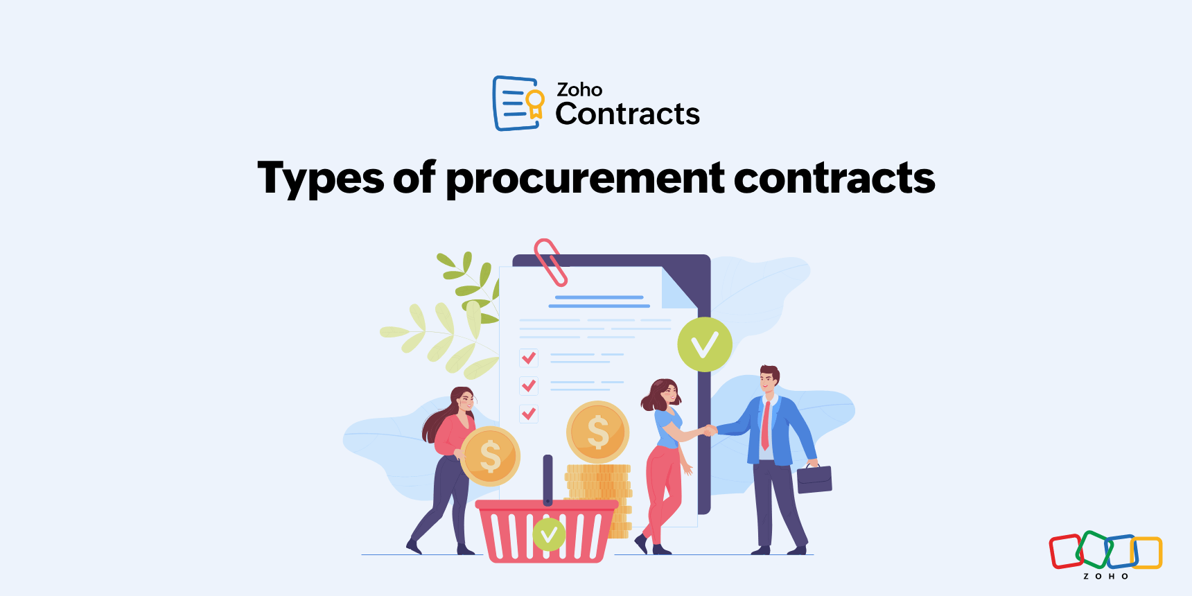 Types of contracts in procurement The ultimate guide Zoho